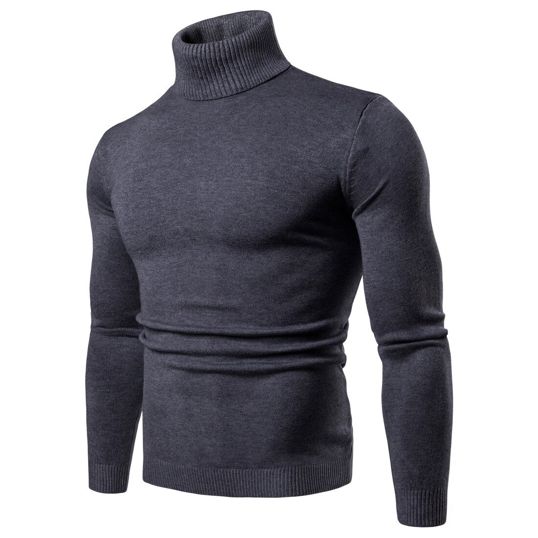 2022 Men Solid Color Sweaters Warm Casual Knitted Pullovers Sweater Clothes